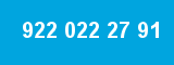 922 022 27 91